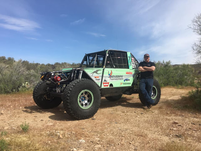 Hunter with his vehicle